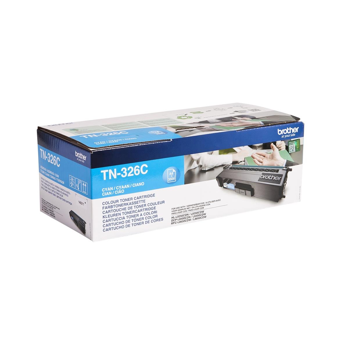 Brother TN326C cyan laser toner i original för skrivare