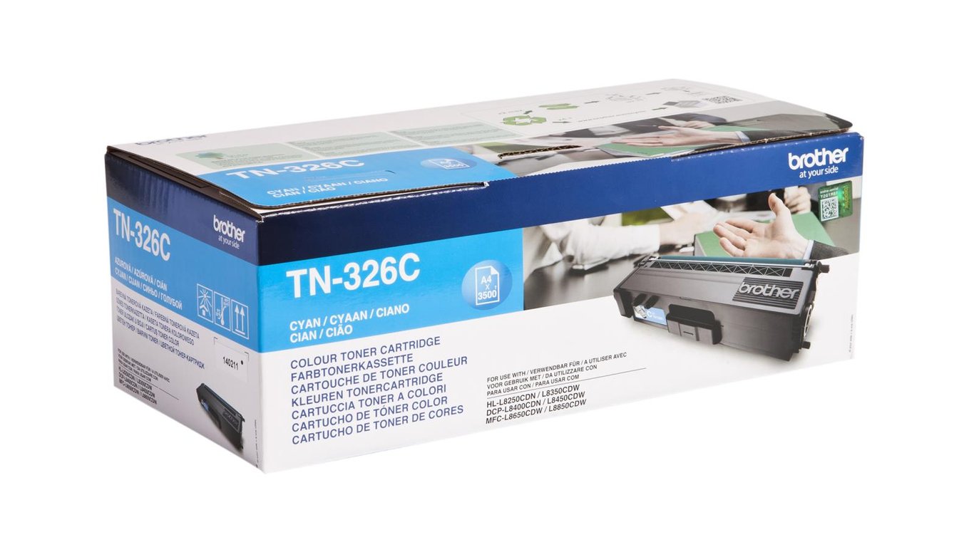 Brother TN326C cyan laser toner i original för skrivare