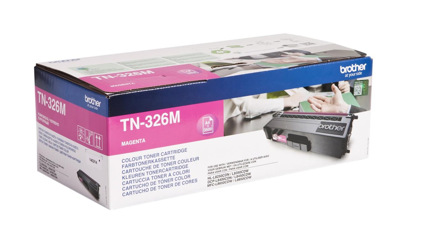 Brother TN-326M magentafärgad laser tonerkassett för skrivare