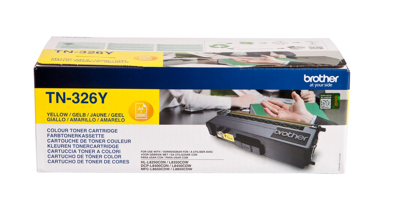 Lasertoner Brother 3500 Sidor TN326Y Gul