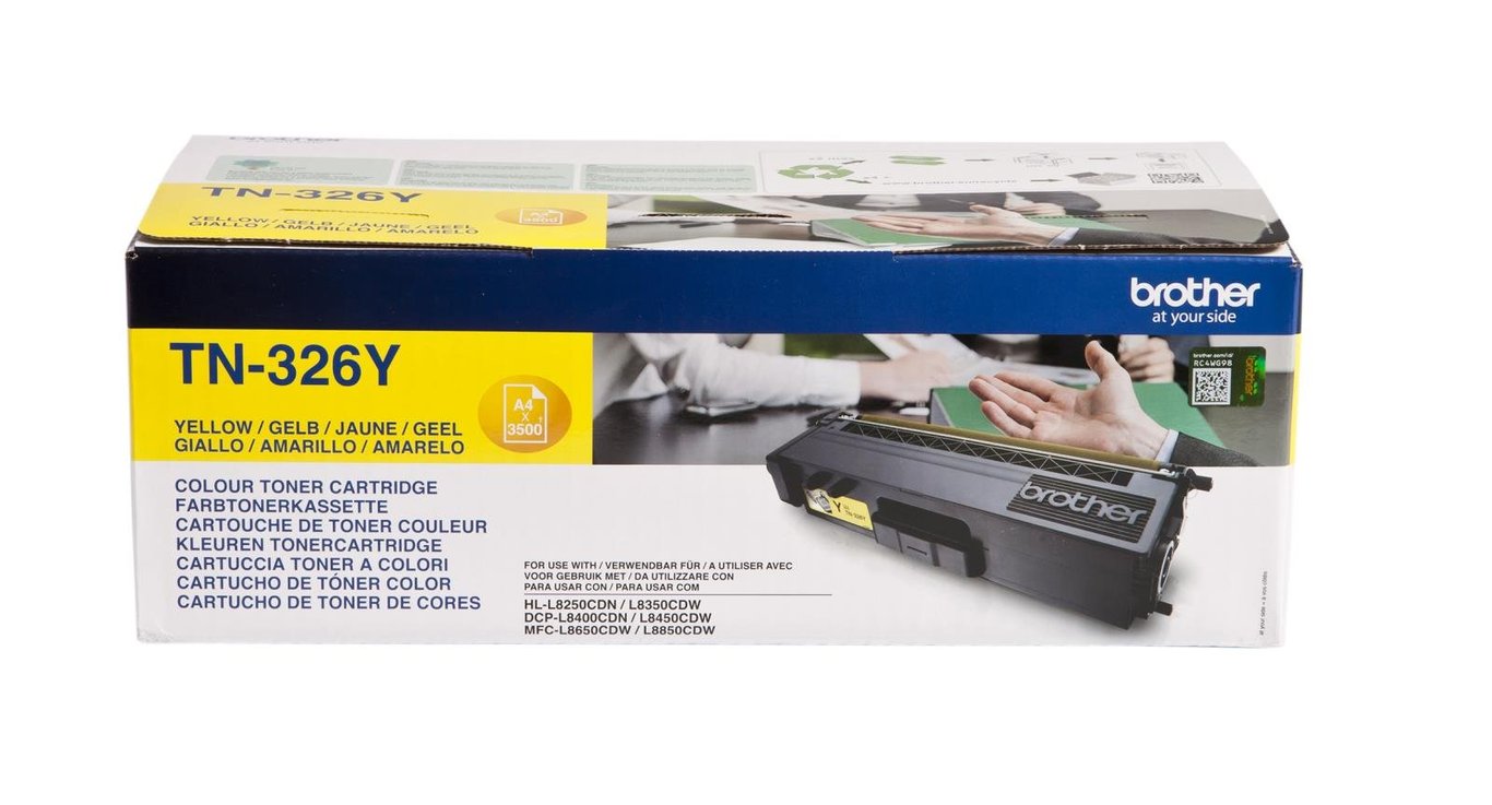 Brother TN-326Y gul laser tonerkassett för skrivare