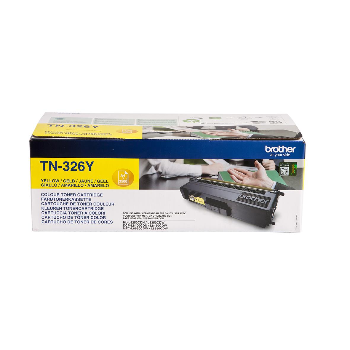 Brother TN-326Y gul laser tonerkassett för skrivare