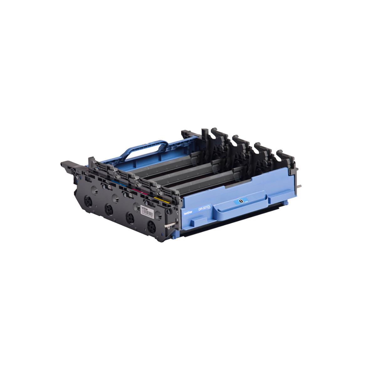 Bläckpatron för Brother 25000sid DR321CL, svart och blå färg, för skrivare