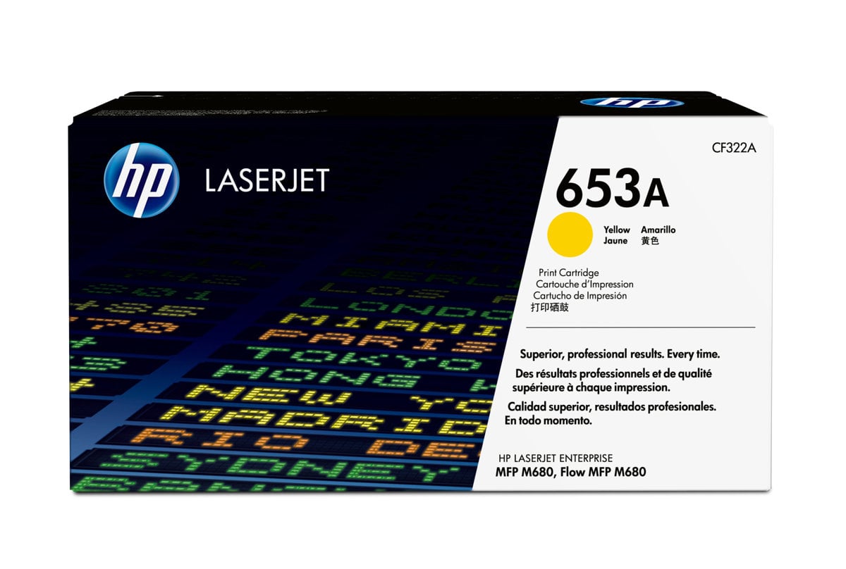 HP 653A CF322A gul laser tonerkassett för skrivare