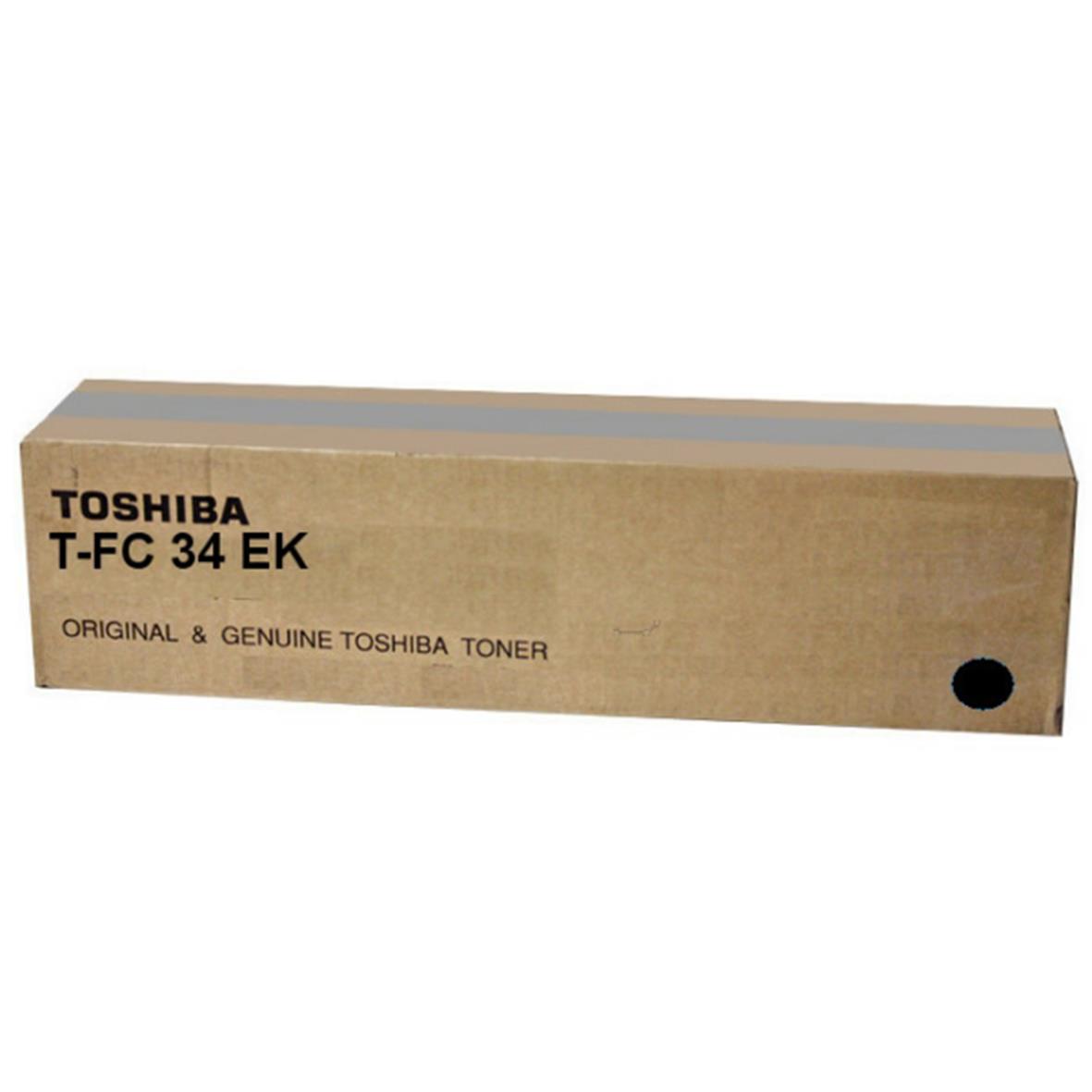 Svart lasertoner Toshiba T-FC34EK i originalkartong
