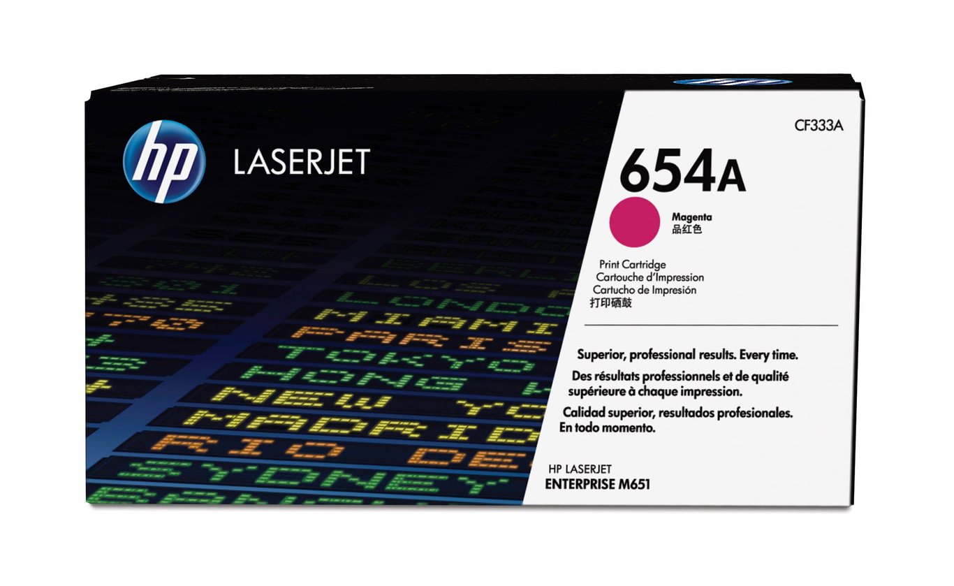 Lasertoner HP 654A CF333A magenta för skrivare
