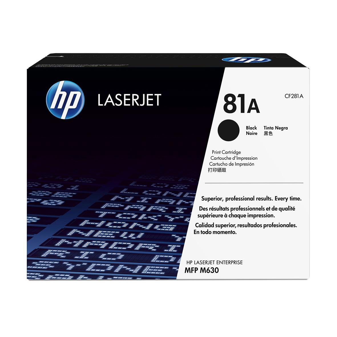 HP 81A laserpatron för svart utskrift, 10500 sidor, CF281A