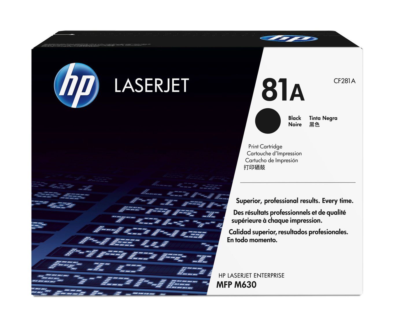 HP 81A laserpatron för svart utskrift, 10500 sidor, CF281A