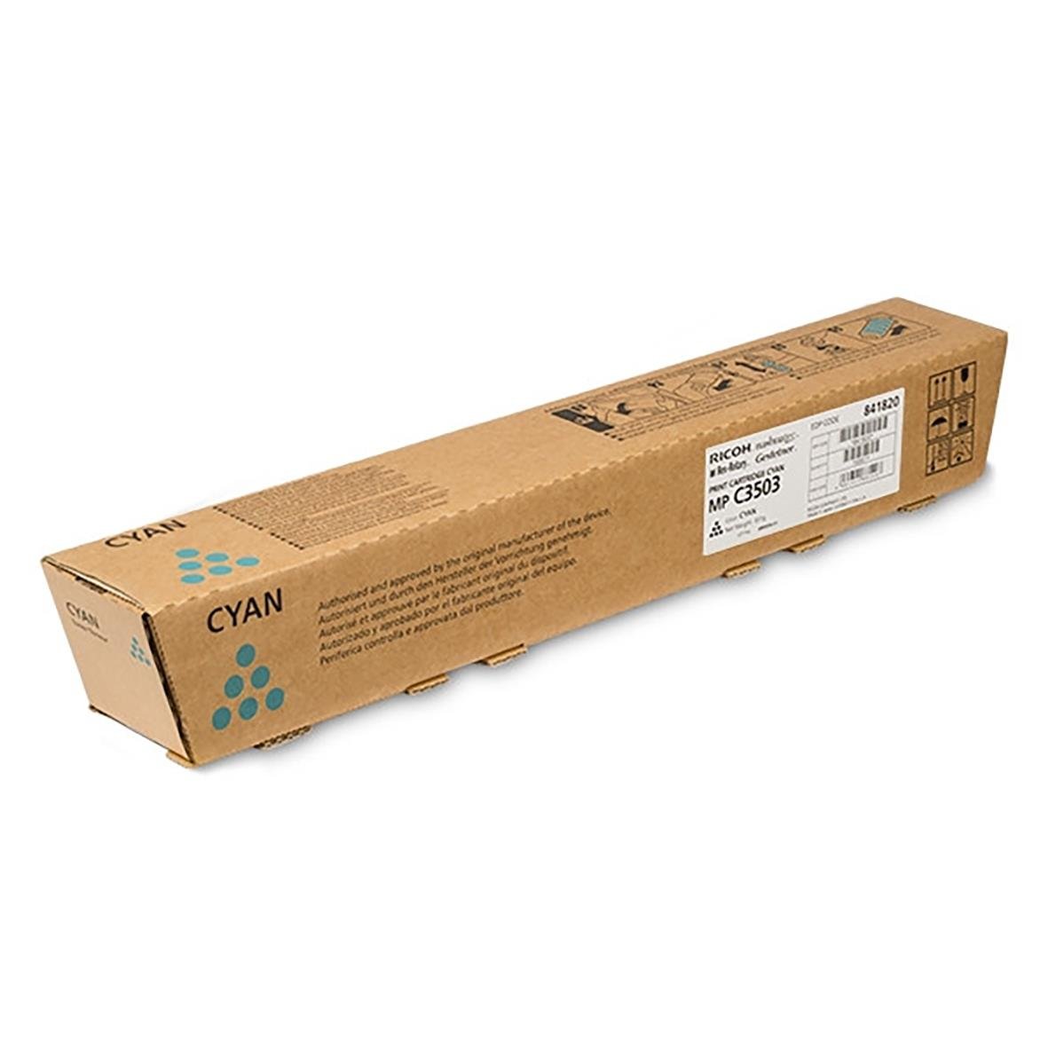 Ricoh lasertoner Cyan 841820 i originalkartong