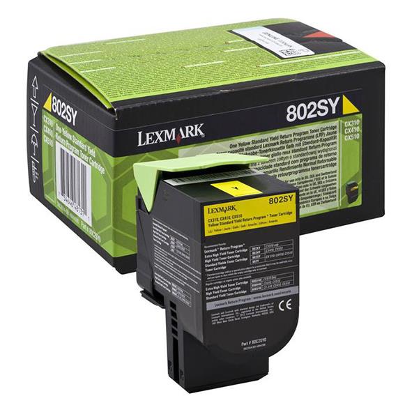 Lasertoner Lexmark 2000 Sidor 80C2SY0 Gul 27042750