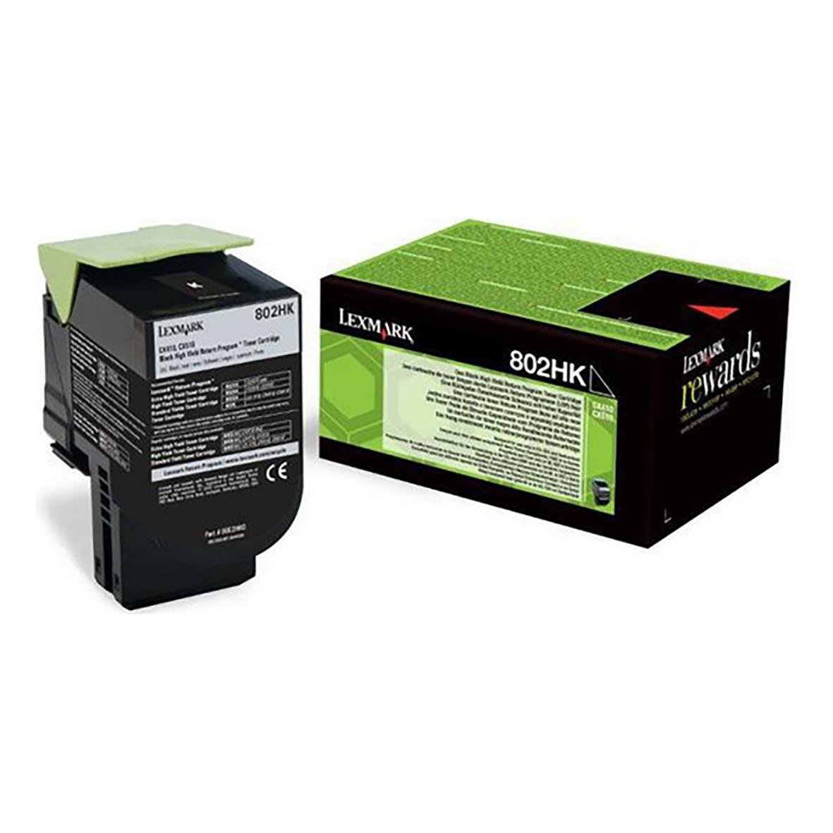 Svart lasertoner Lexmark 4000 med 80 sidors kapacitet i förpackning