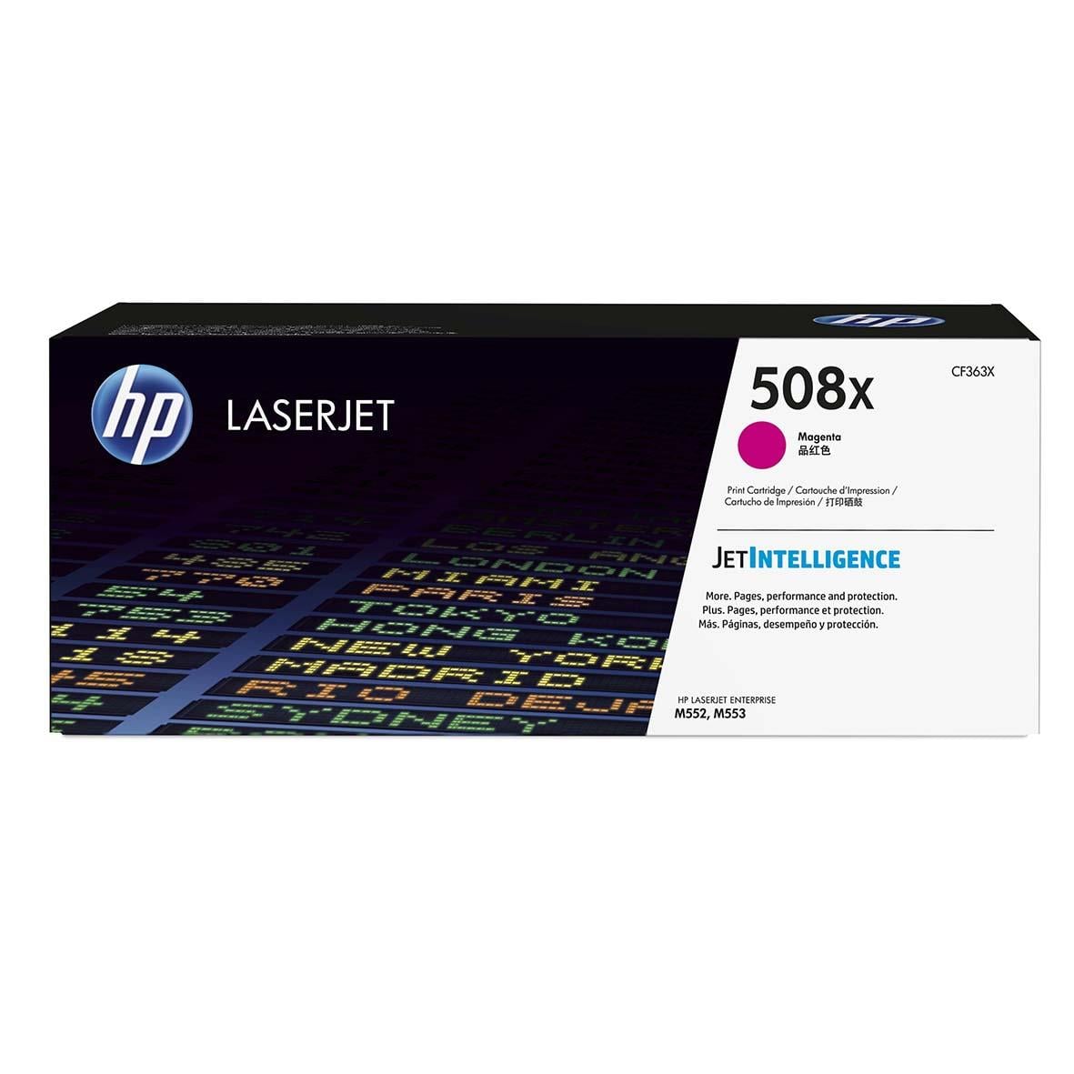 HP Lasertoner 508X Magenta för 9500 sidor, för skrivare