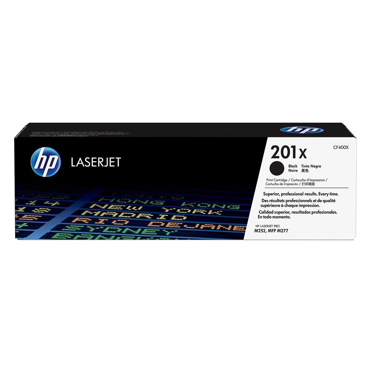 HP 201X svart lasertoner för skrivare med 2800 sidor, CF400X