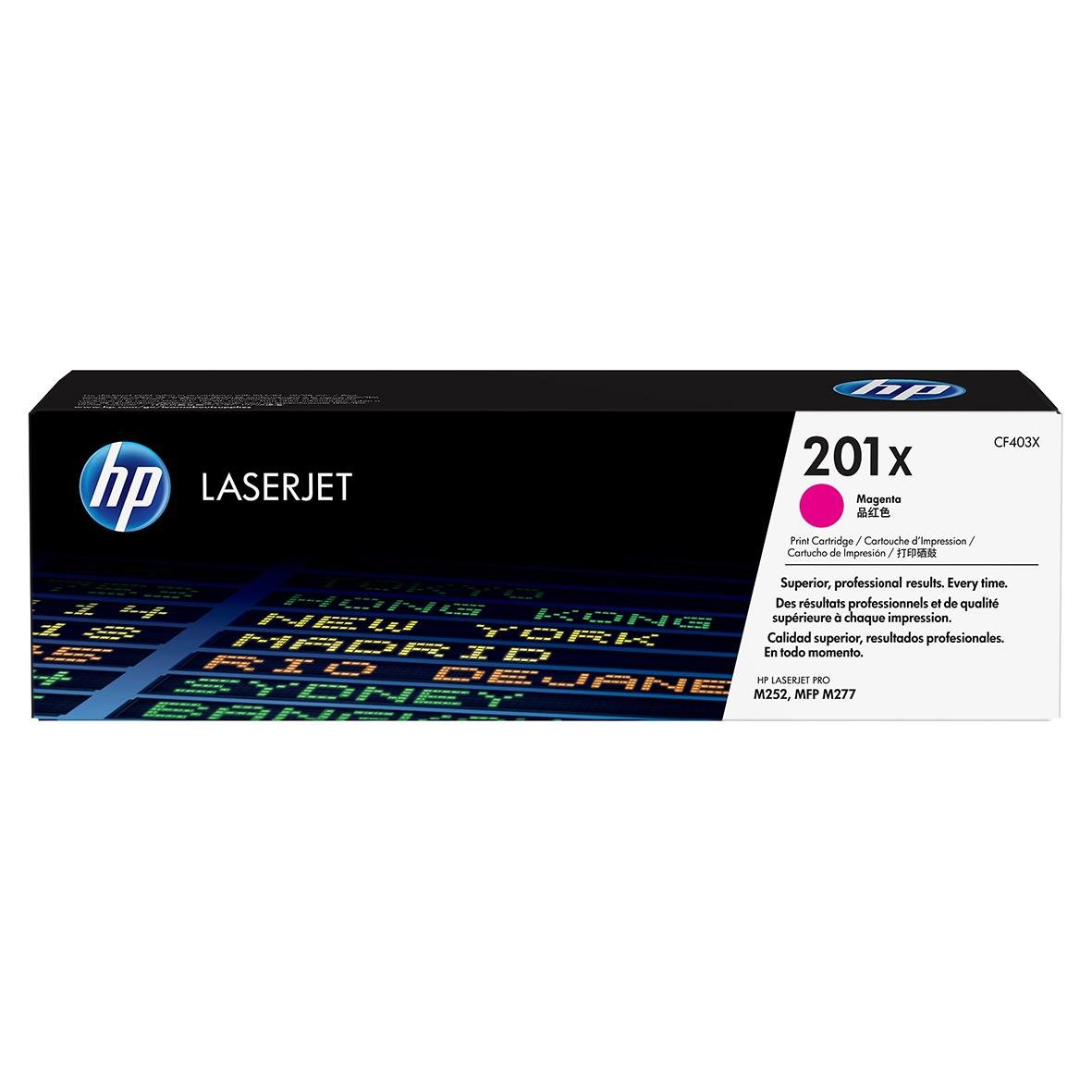 HP 201X magentafärgad lasertoner för HP 2300-serien, 2300 sidor, modell CF403X