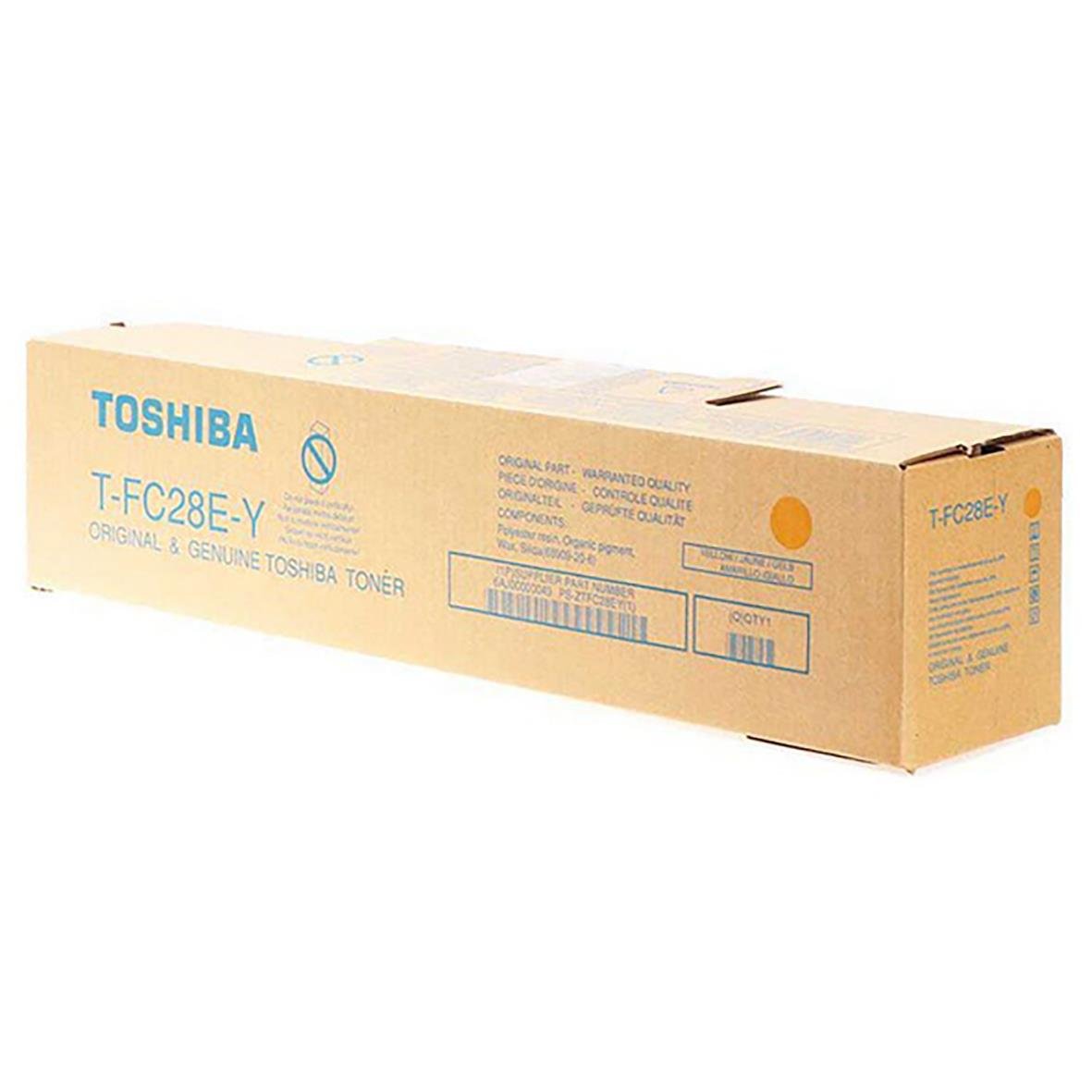 Gul lasertoner Toshiba T-FC28EY i originalkartong