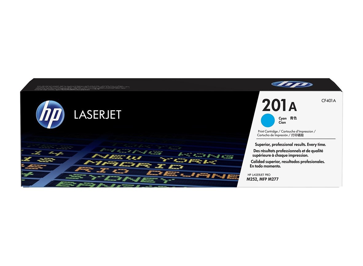 HP laser toner 201A CF401A Cyan i originalförpackning