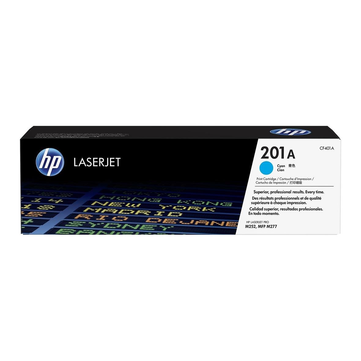 HP laser toner 201A CF401A Cyan i originalförpackning
