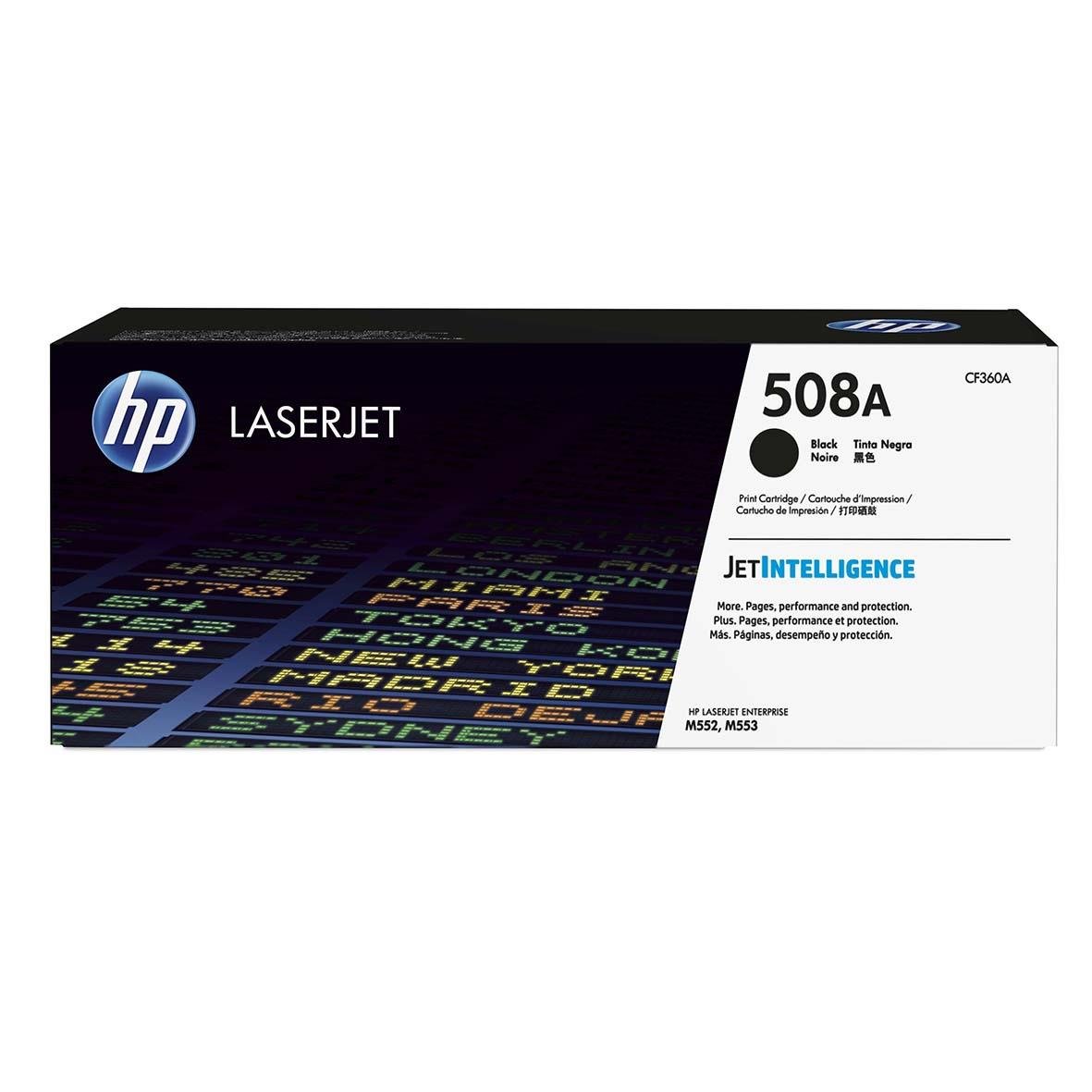 HP Lasertoner 508A svart för 6000 sidor, modell CF360A
