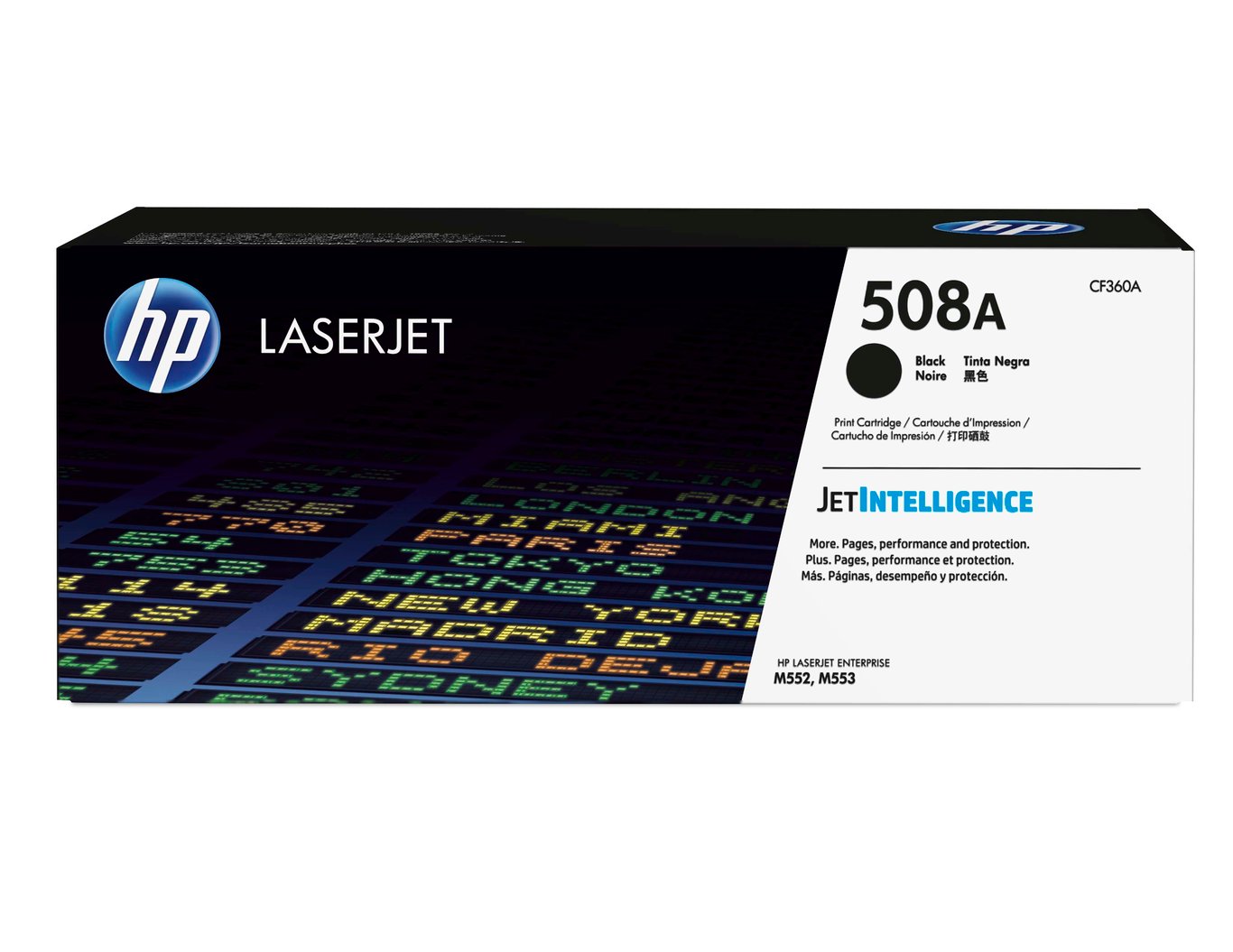 HP Lasertoner 508A svart för 6000 sidor, modell CF360A