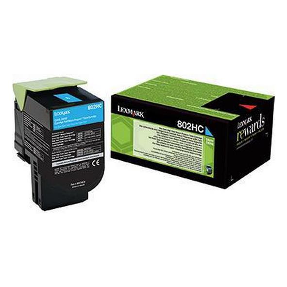 Lasertoner Lexmark 3000 Cyan 80C2HCE för skrivare