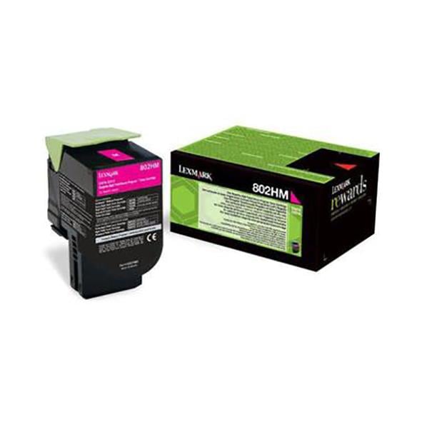 Magenta laser tonerkassett för Lexmark 3000 med 80C2HME, 80 sidor