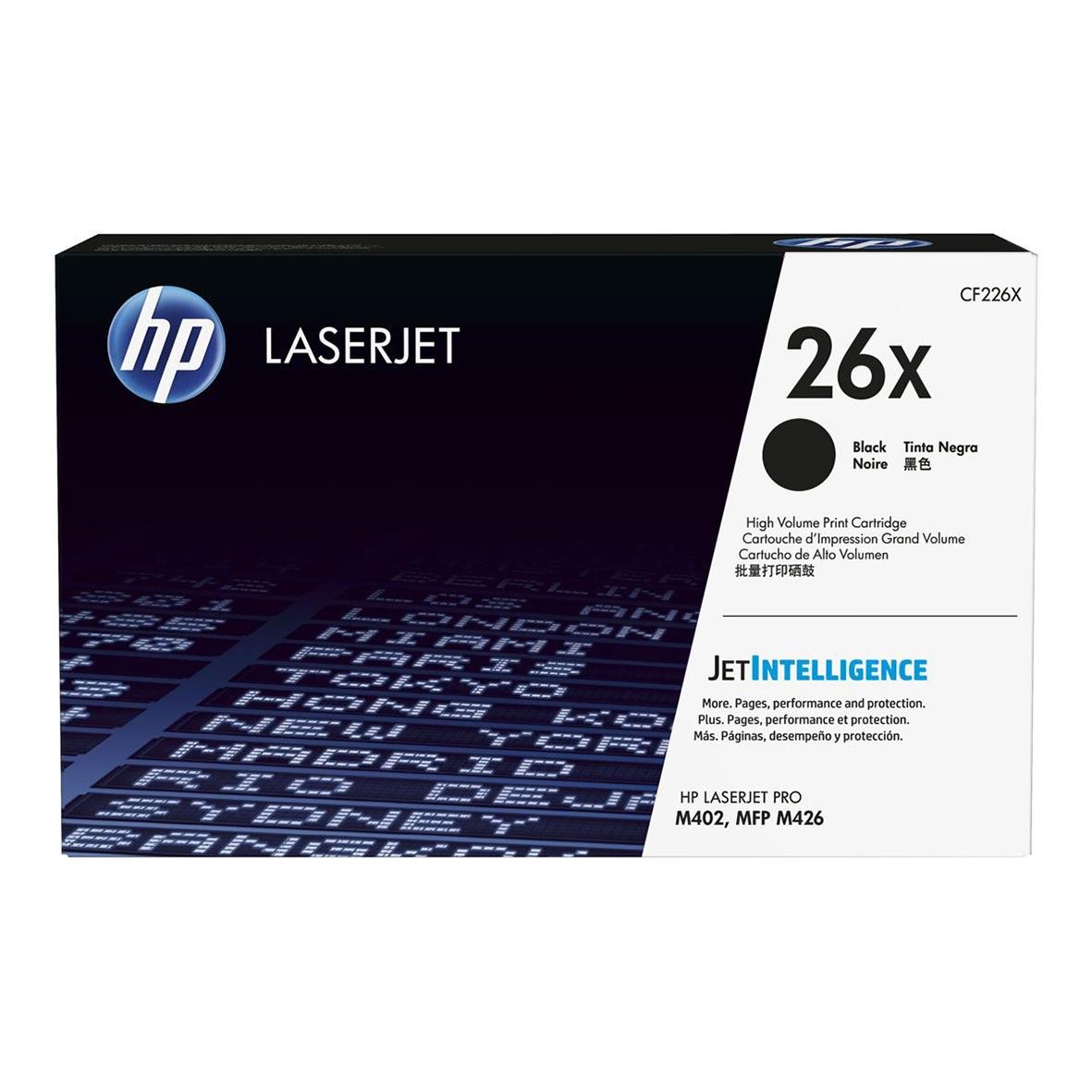 HP laserpatron 26X svart för HP 9000-skrivare, hög kapacitet 26 000 sidor