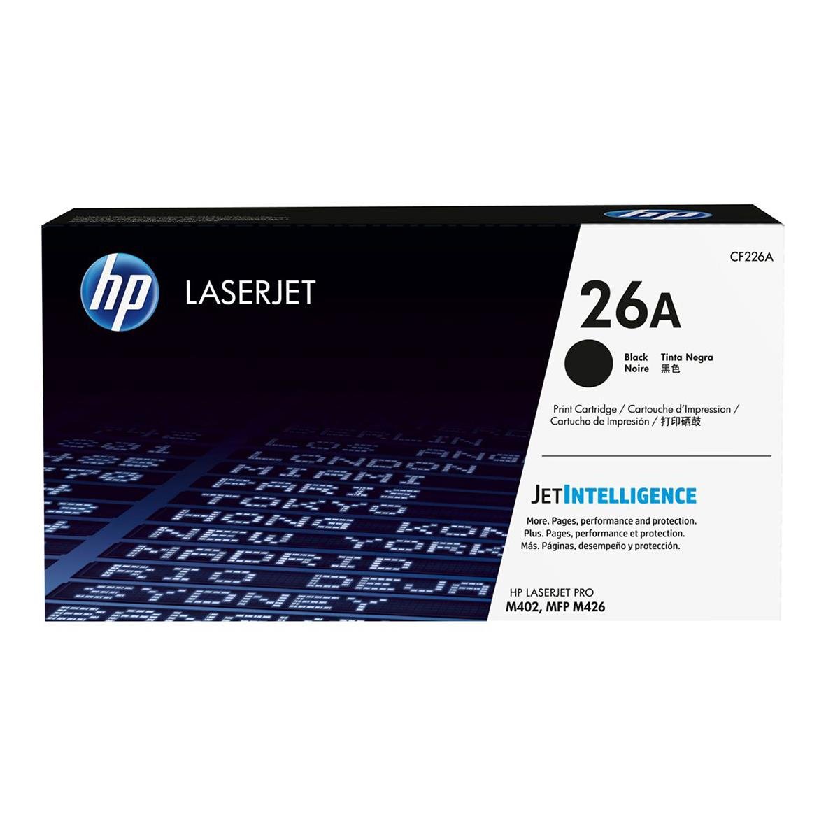 HP 26A svart lasertoner för skrivare med 3100 sidors kapacitet
