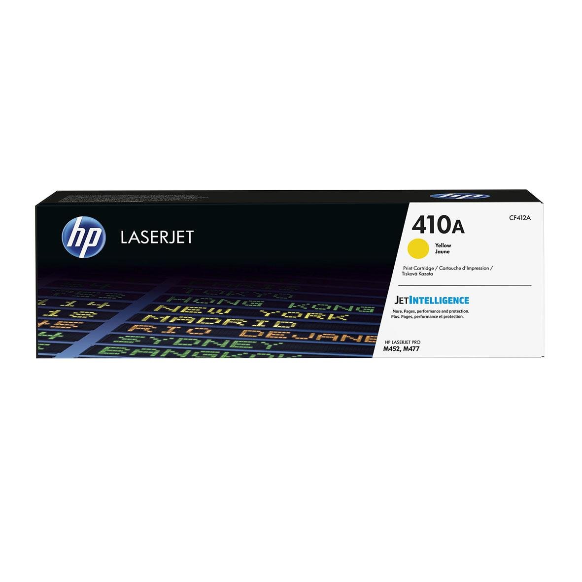 HP laser tonerkassett 410A CF412A gul för skrivare