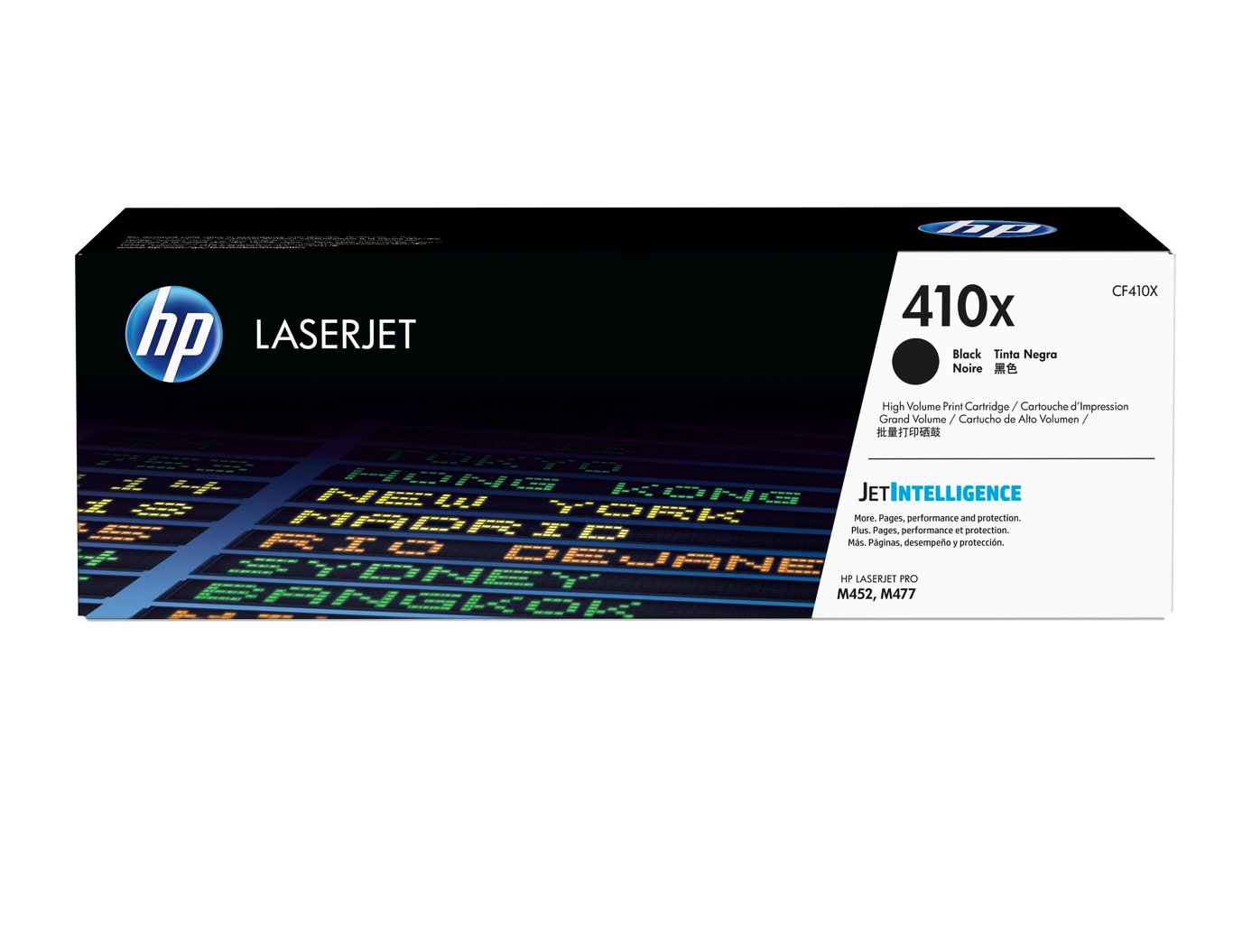 HP 410X Lasertoner svart för 6500 sidor, modell CF410X