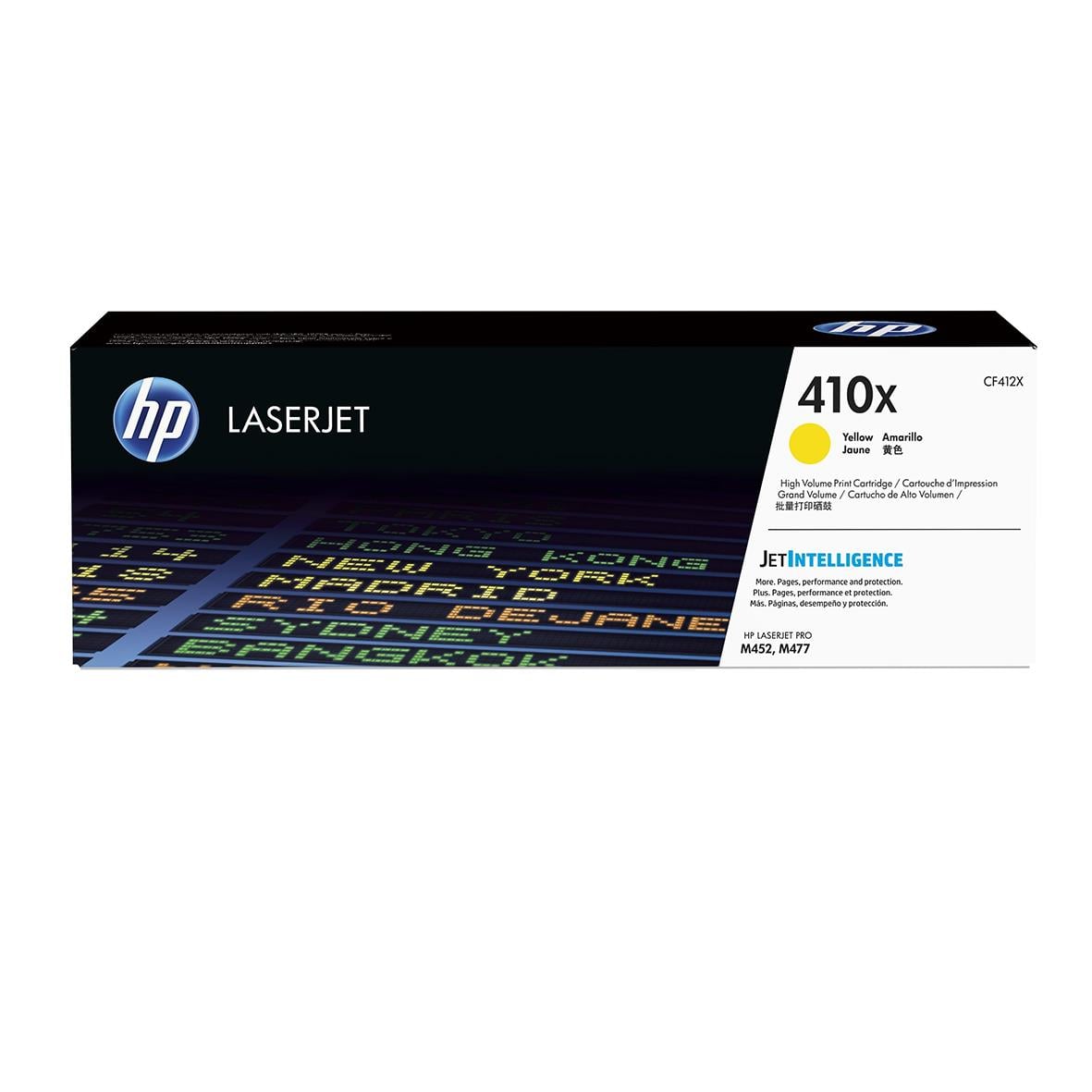 Gul laser tonerkassett HP 410X för 5000 sidor CF412X