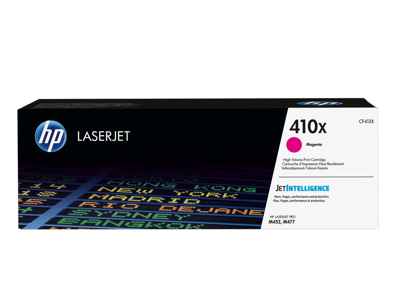 HP 410X magentafärgad lasertoner för 5000 sidor, modell CF413X