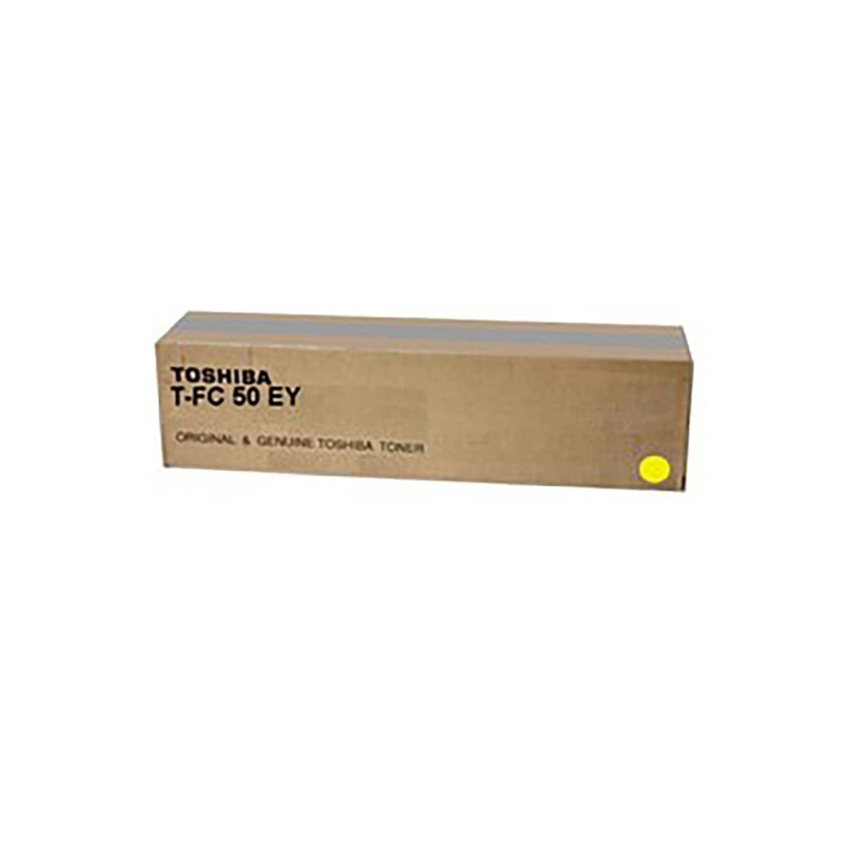 Gul lasertoner Toshiba T-FC50EY i originalkartong