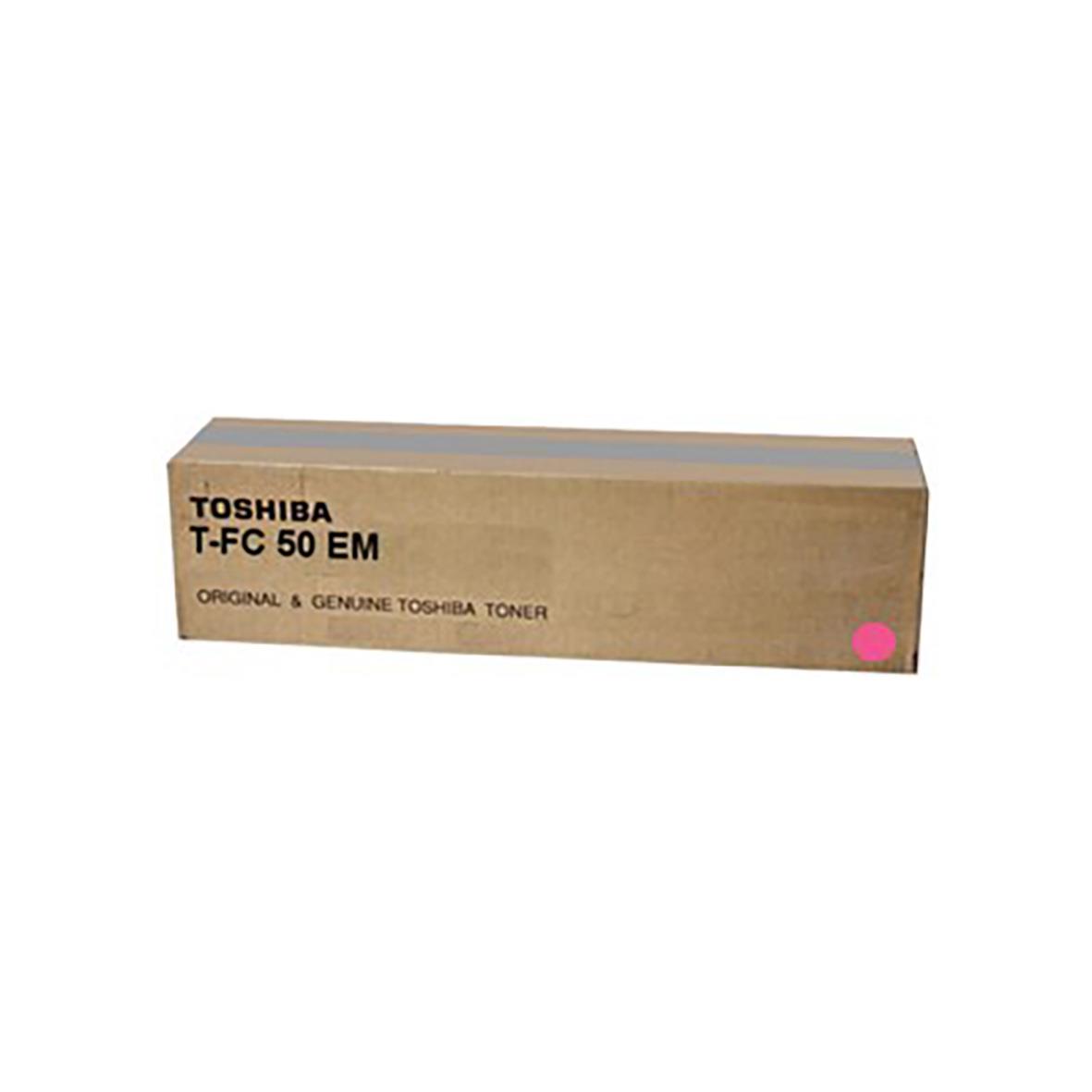 Toshiba T-FC50EM magentafärgad lasertoner i kartong