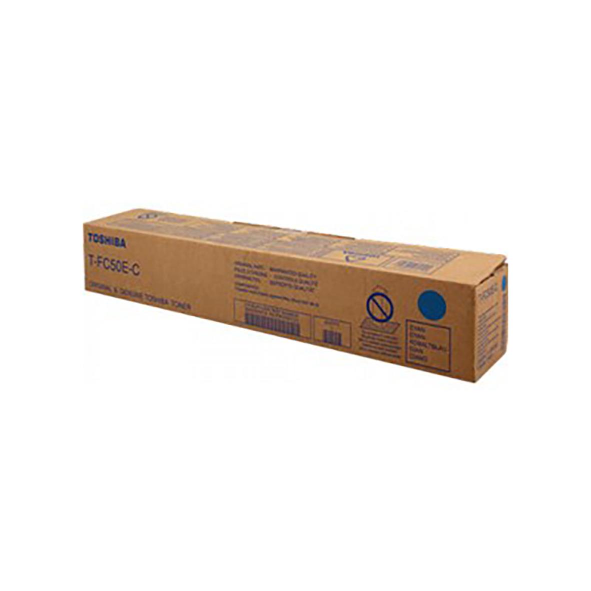 Toshiba T-FC50EC cyan laser toner i kartong