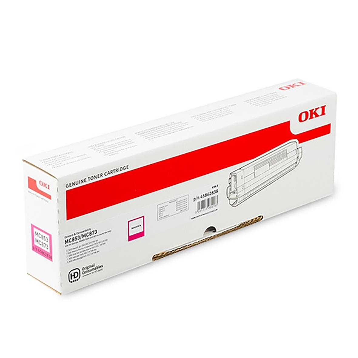 Toner OKI MC853 7300 Sidor Magenta 27042997