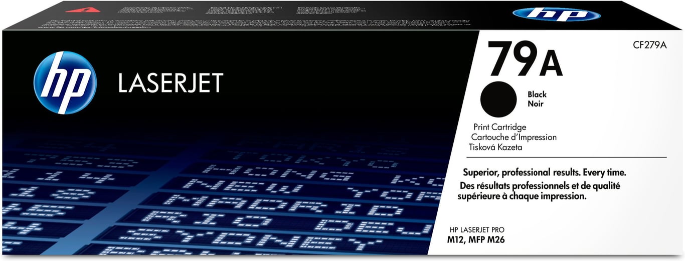 HP CF279A svart lasertoner för skrivare, professionell kvalitet, originaltillbehör