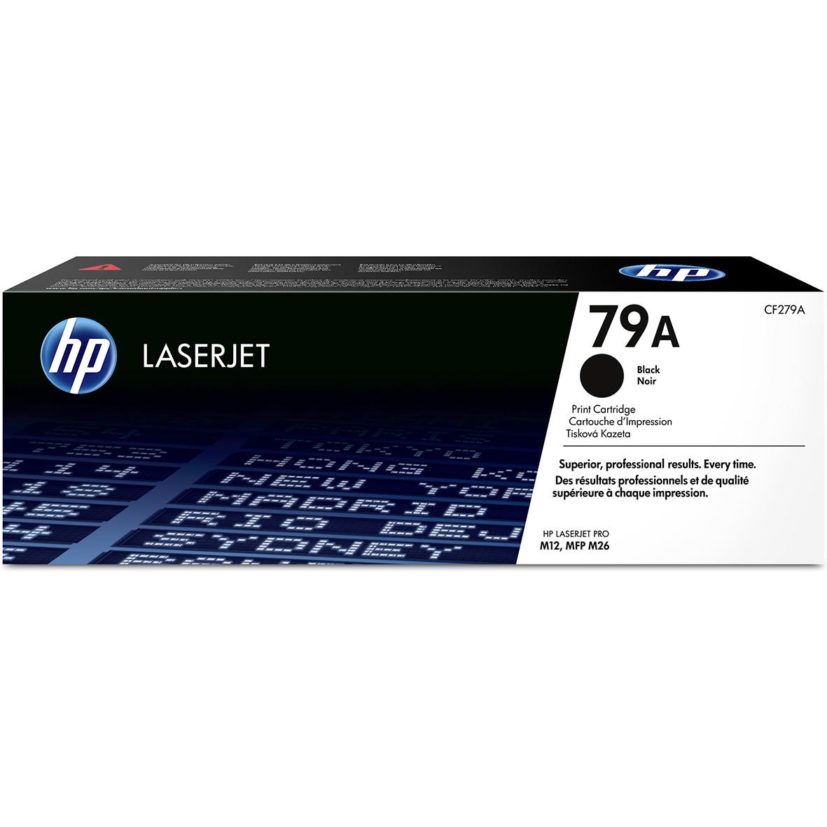 HP CF279A svart lasertoner för skrivare, professionell kvalitet, originaltillbehör