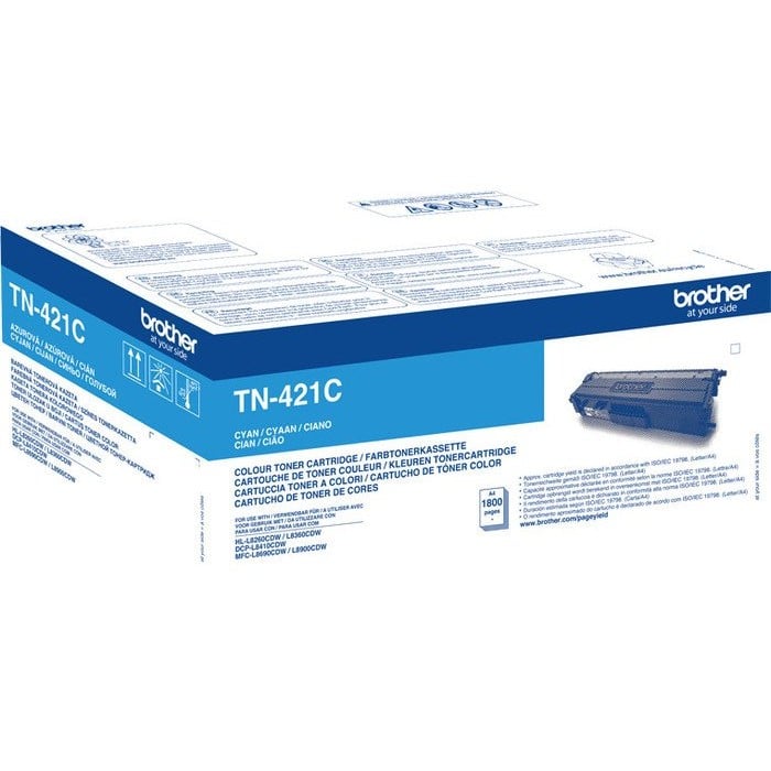 Brother TN-421C cyan laser toner med 1800 sidor, för skrivare