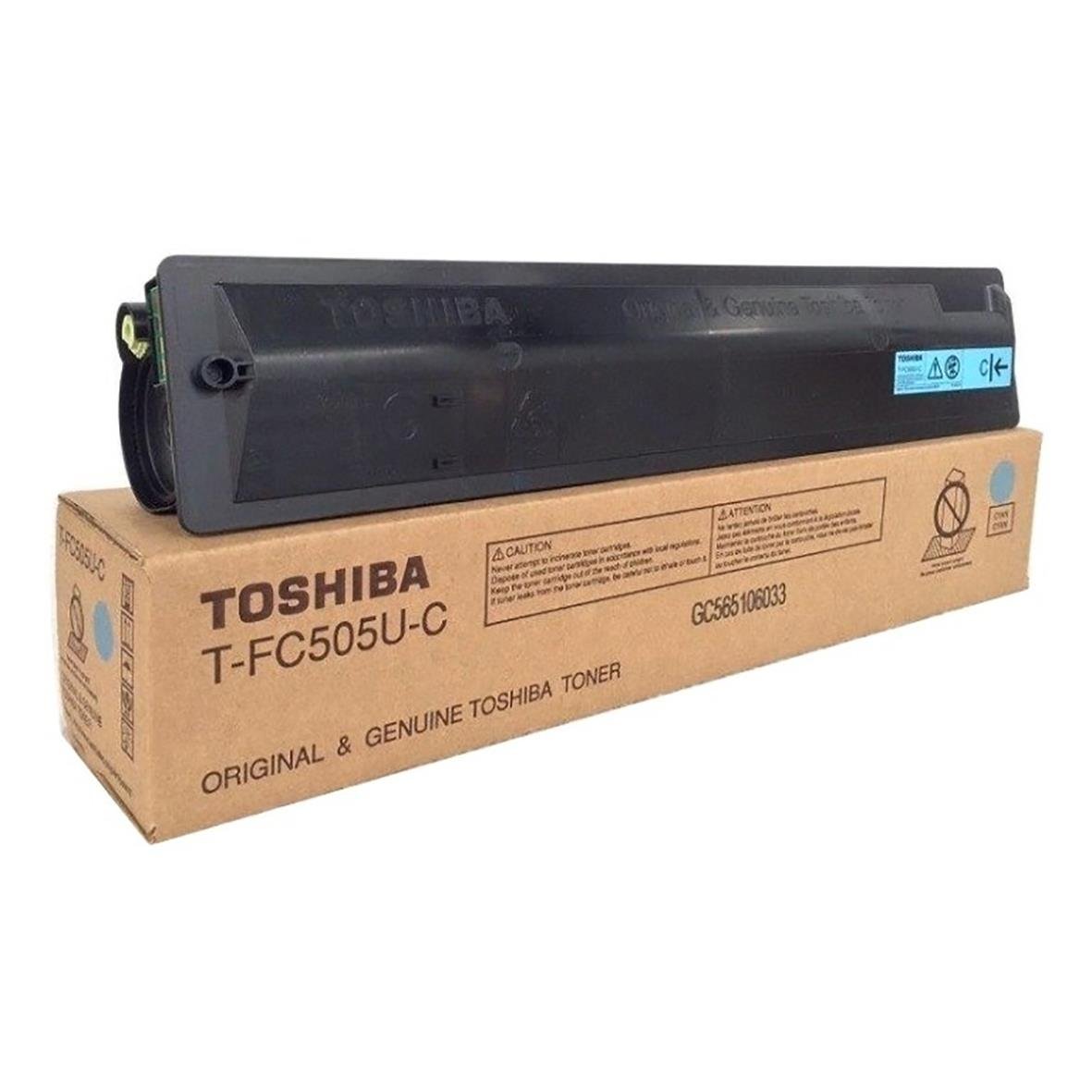 Toshiba T-FC505EC cyan laser toner i original förpackning