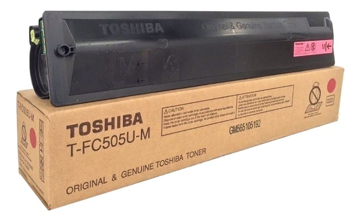 Toshiba T-FC505EM magentafärgad lasertoner i originalkartong