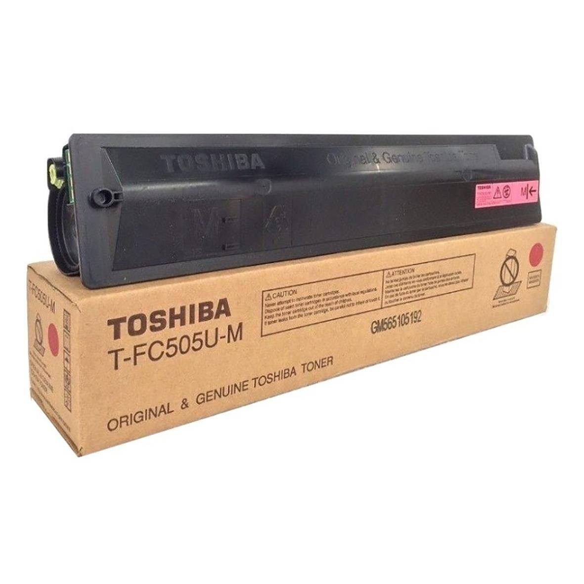 Toshiba T-FC505EM magentafärgad lasertoner i originalkartong