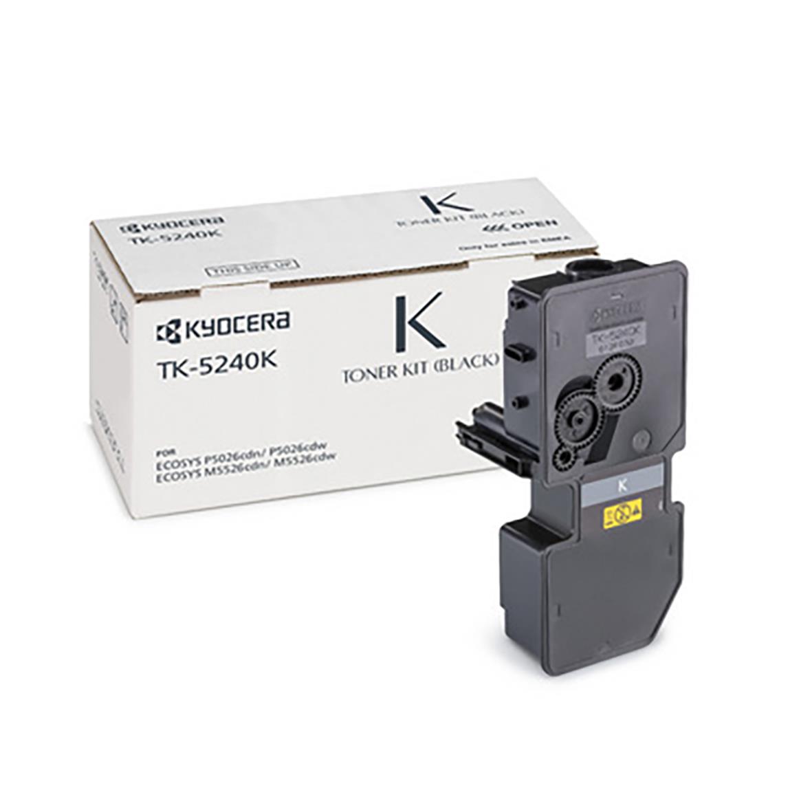 Kyocera TK-5240K svart laser tonerkassett för skrivare