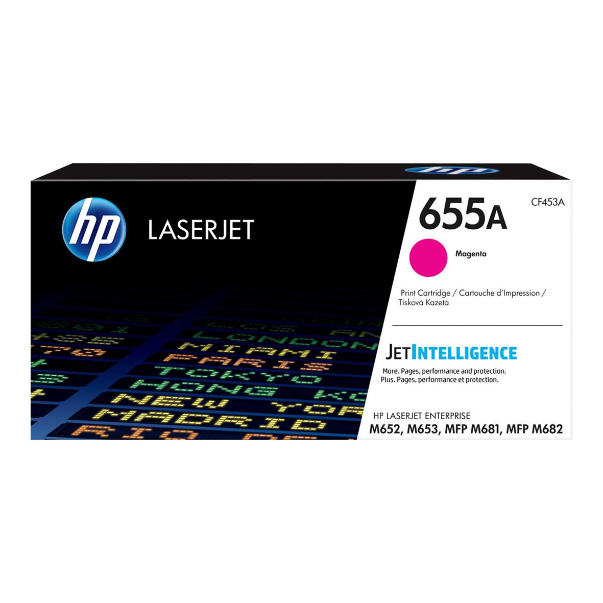 Lasertoner HP 655A CF453A magenta för skrivare