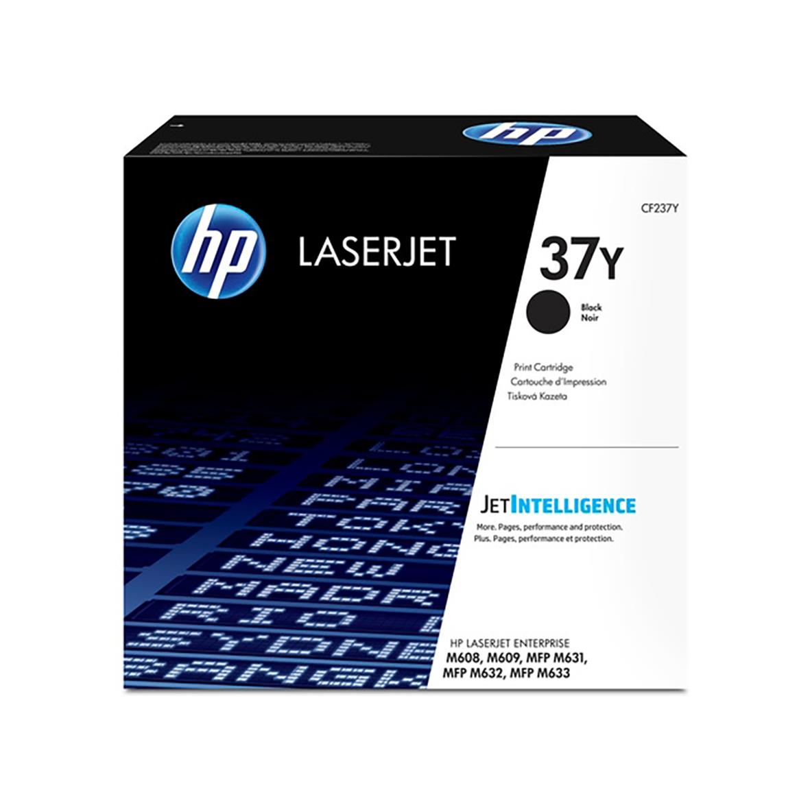 Lasertoner HP 37X CF237Y svart för skrivare