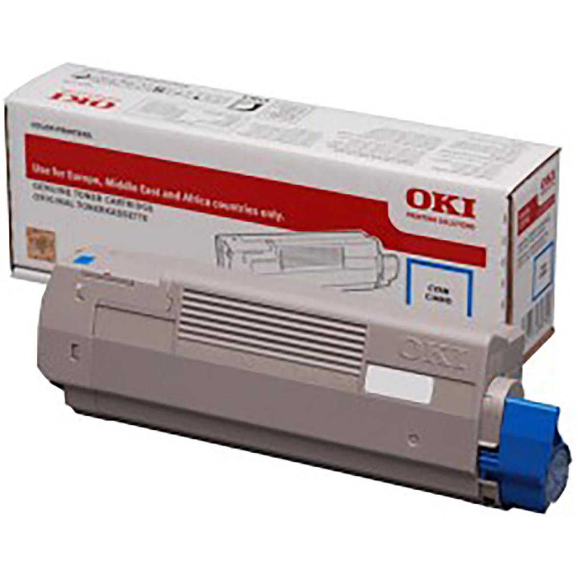OKI 20516 cyan lasertoner för C532/MC573 skrivare