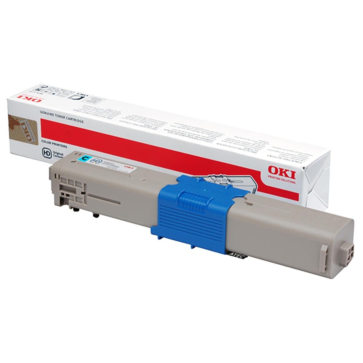 Cyan lasertoner för OKI C332/MC363, 3000 sidor, i originalförpackning