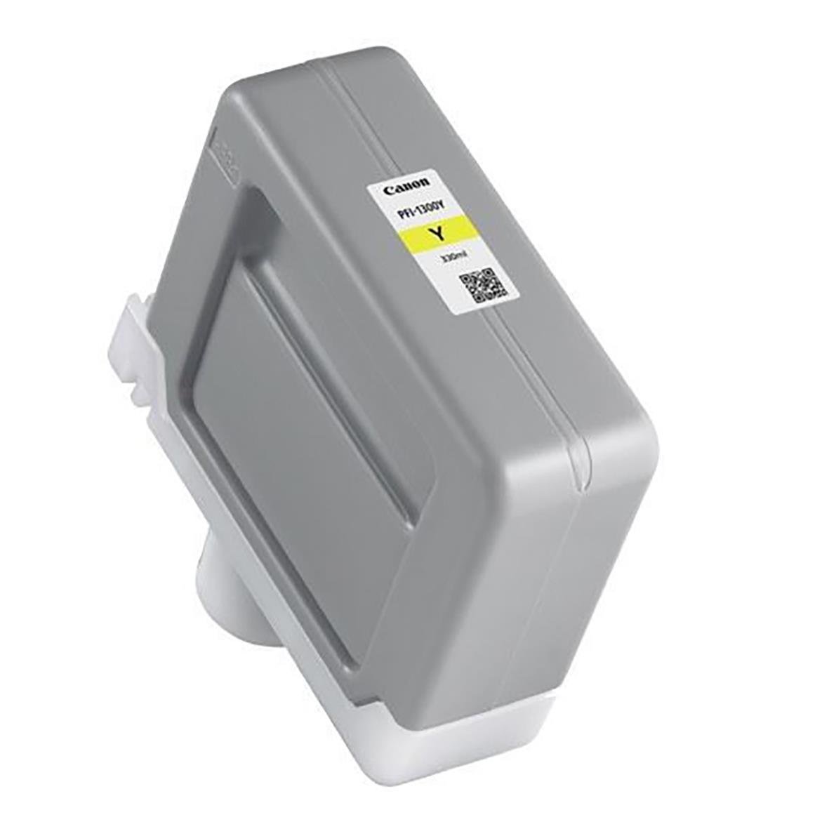 Gul bläckpatron Canon PFI-1300Y i grå plastkassett