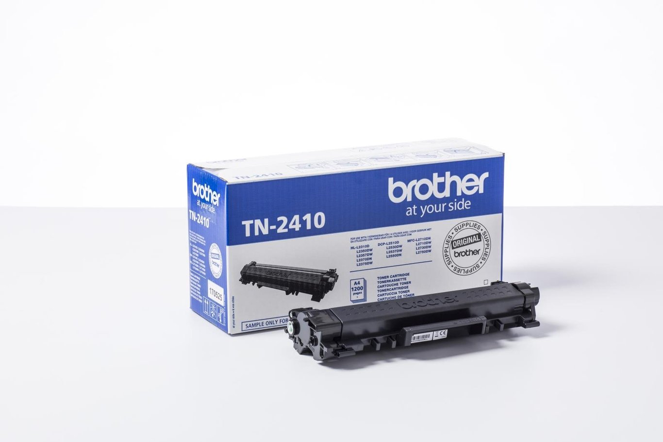 Brother TN2410 svart lasertoner för skrivare, i förpackning
