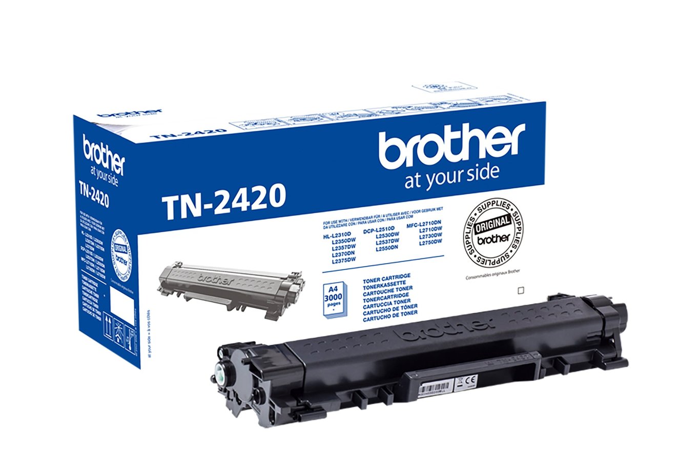 Lasertoner Brother 3000sid TN2420 Svart 27043285