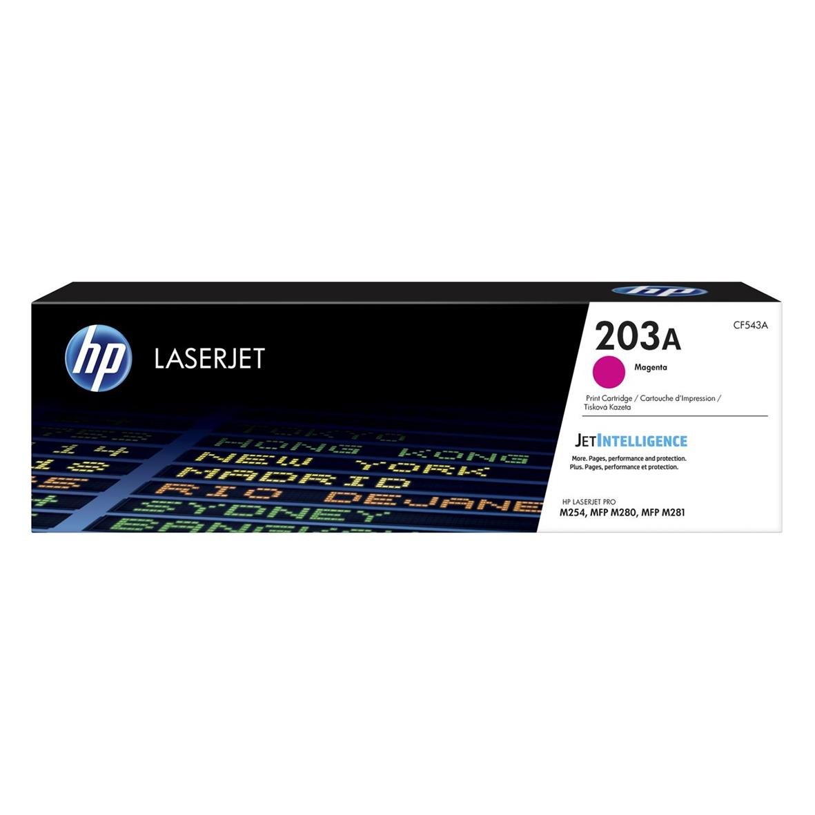 Lasertoner HP 203A Magenta 1300 sidor CF543A i förpackning
